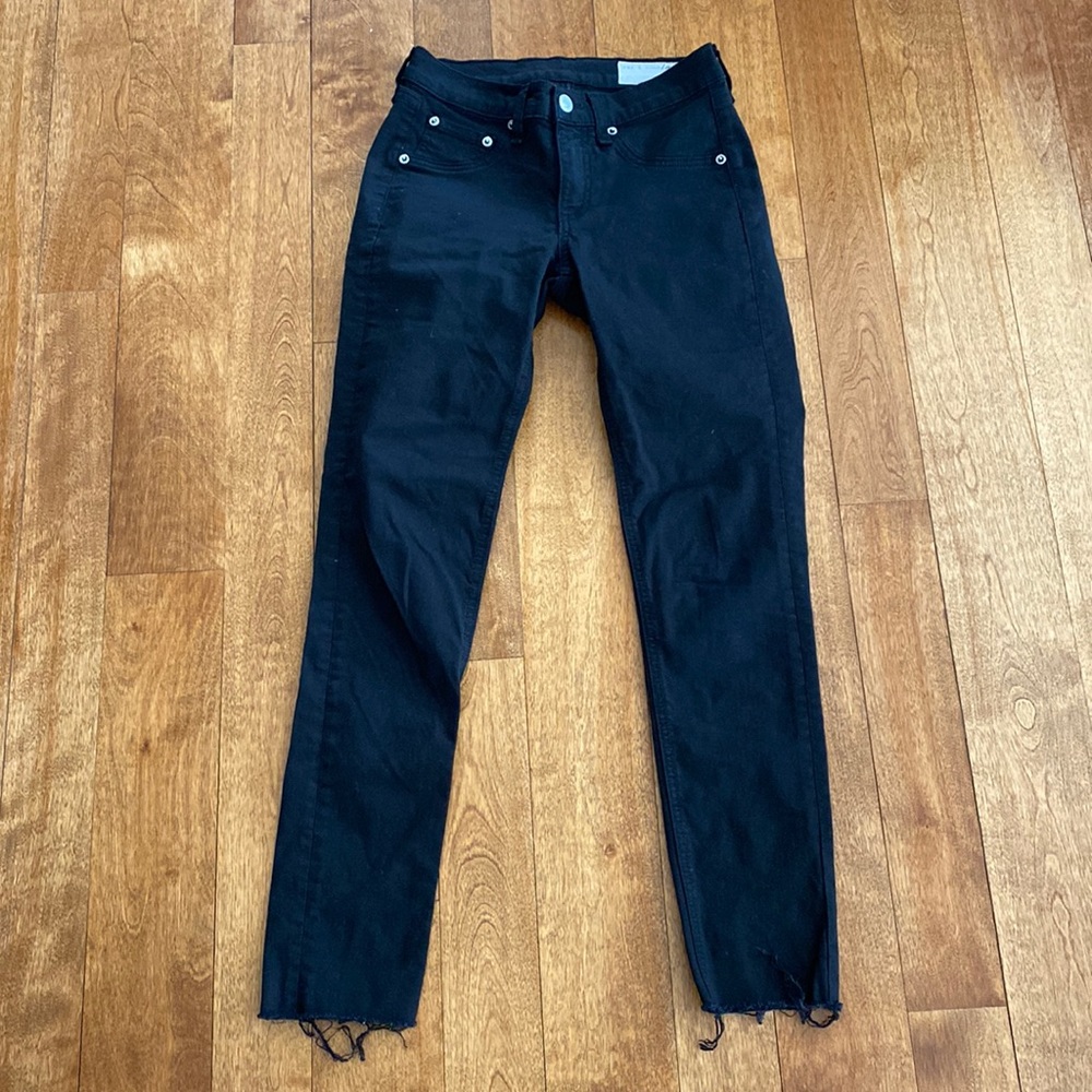 Rag & Bone Black Cropped Jeans Size 24